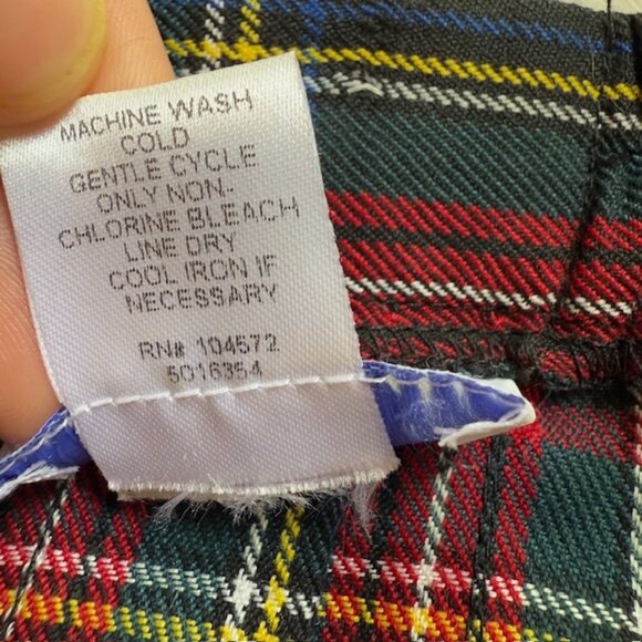 Womens Vintage Plaid Pleated Midi Skirt Dark Academia Old Money University - Picture 10 of 12